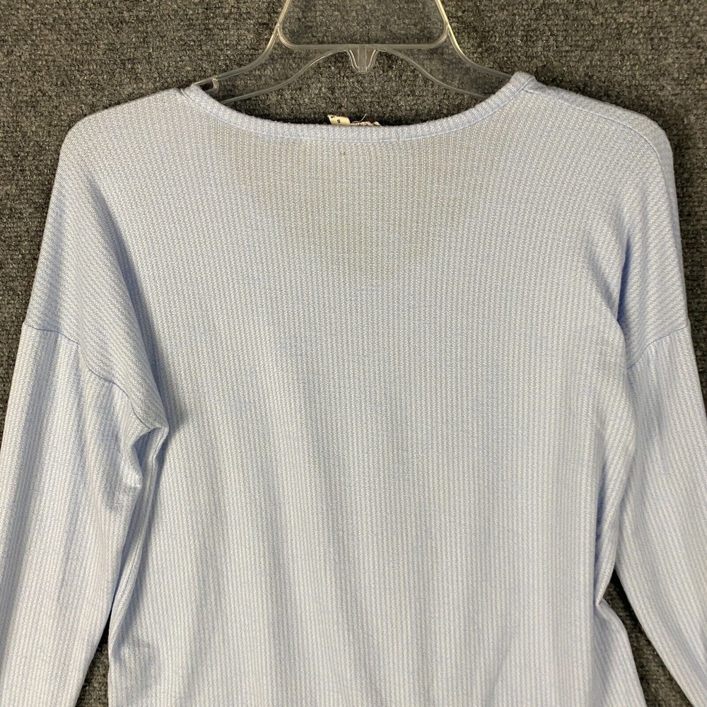 Pink Republic Blouse Women's Small Long Sleeve Blue Rayon Blend Adults S - Picture 8 of 8